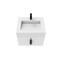 Castello Usa Nile 24-inch White Vanity Set with White Top and Black Handles CB-MC-24W-BL-2053-WH - alternate 8